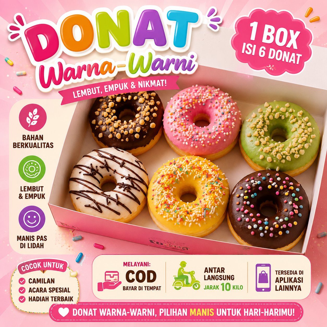 Donat Warna Warni
