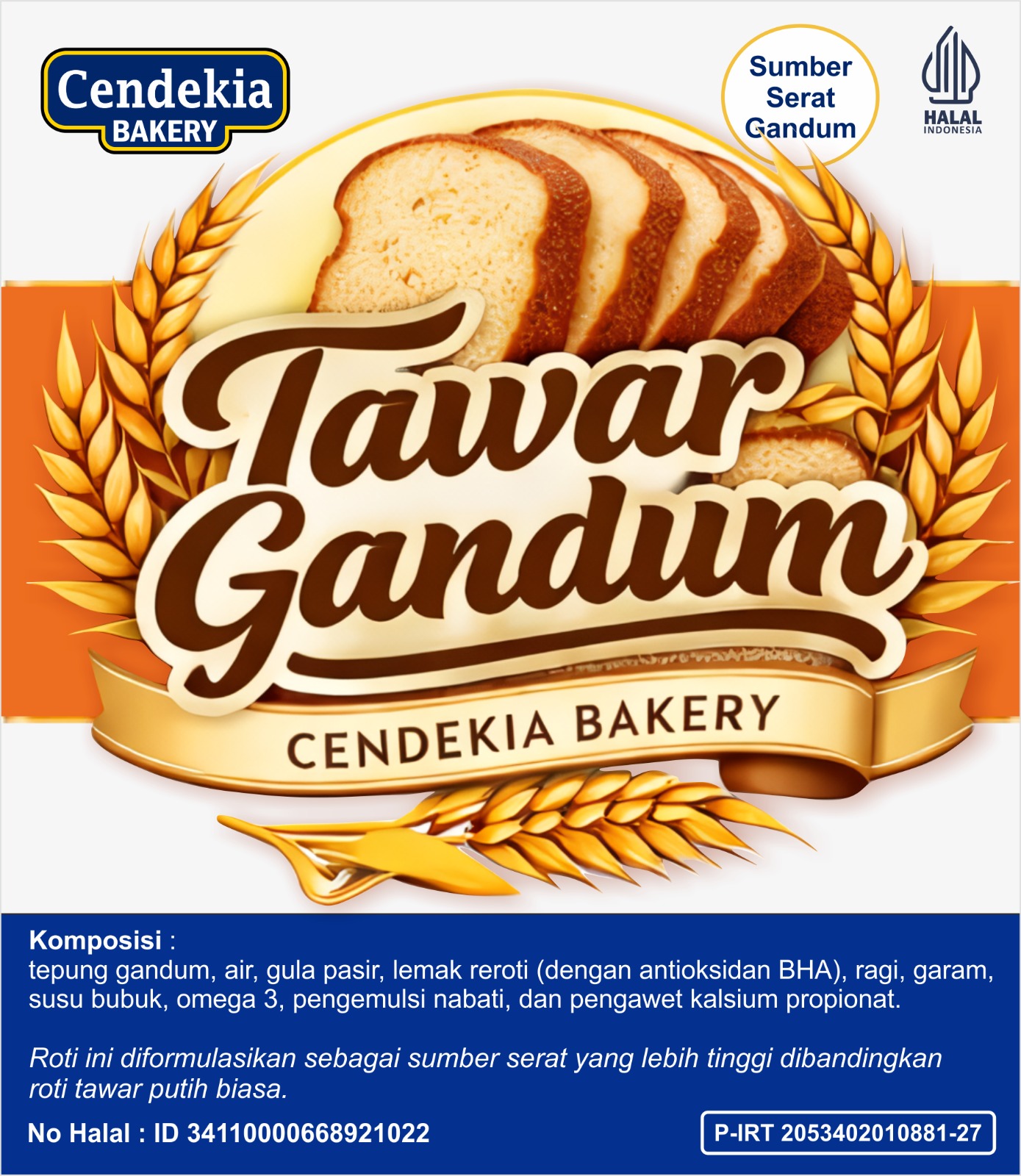 Classic Whole Wheat Bread – Sehat, Kenyang Lebih Lama! (Tawar Gandum)